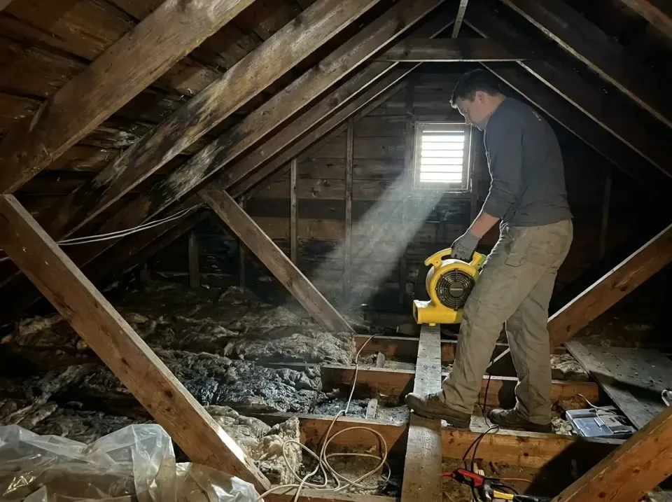attic-water-damage-drying-proc-007 — frequently asked questions, Emergency Water Extraction & 24/7 Flood Response in Bethel…